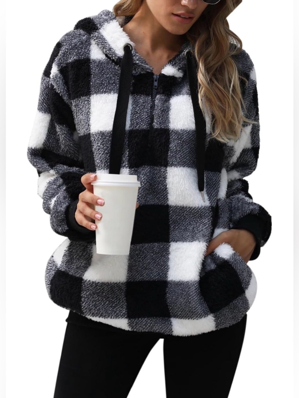 Pullover Tie Dye Fuzzy Hoodie Double Fleece Sweater Fluffy “CHOOSE A COLOR/SIZE